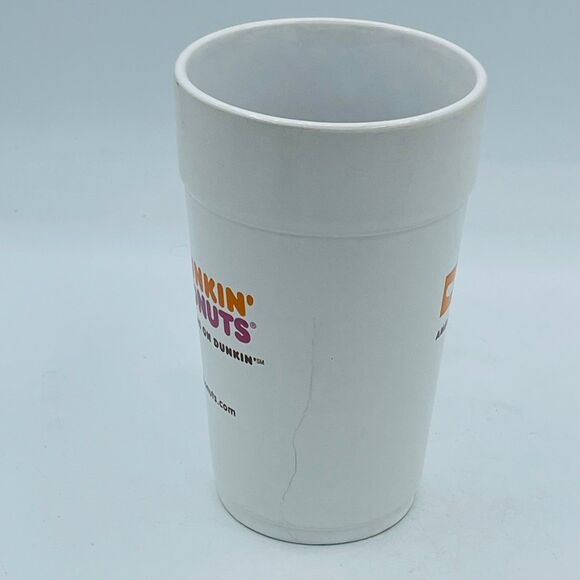 America Runs on Dunkin Donuts Tall Classic Ceramic Mug DD Iconic Symbols 18 oz. - Picture 7 of 10
